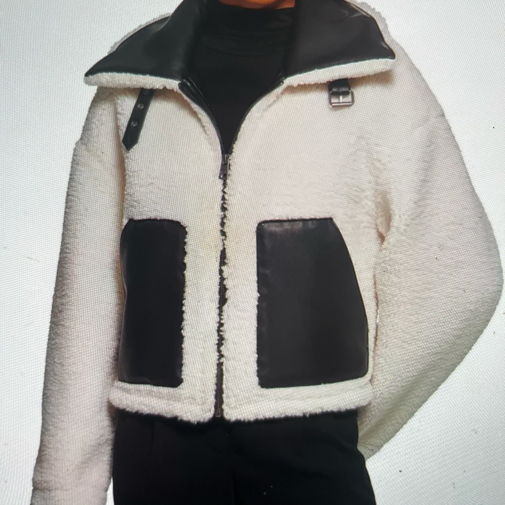 Levi's® faux shearling moto-inspired reversible coat. Never worn!